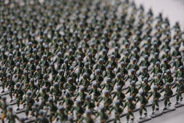 Fototapeta premium Jaca, Huesca September 10, 2021, museum of tin soldiers in the citadel of Jaca, military fortification in Spain.