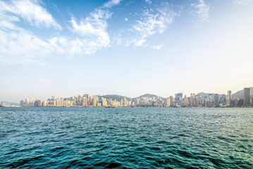 Naklejka premium Apartment building. Hong Kong. China.