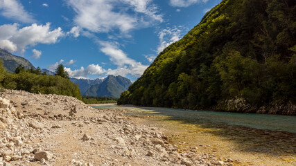 Landschaft im Triglav Nationalpark in Slowenien