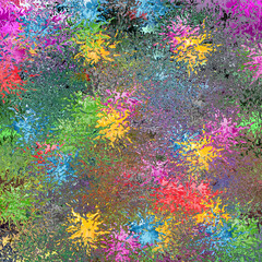 Multicolored spalshes abstract colorful background with splashes