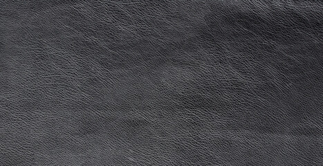 texture of black raw leather background	
