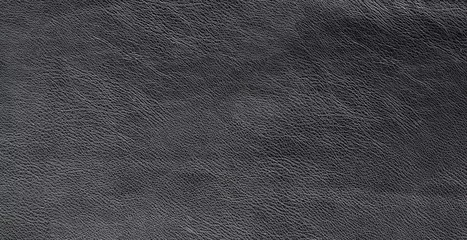 Deurstickers texture of black raw leather background   © agrus