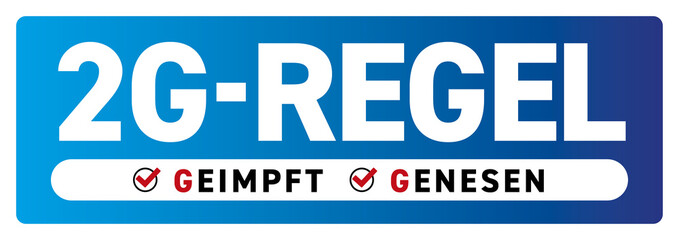 2G-Regel-Sticker_blau Corona Virus