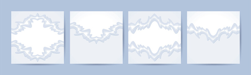 set of vector abstract white paper backgrounds - 459325819