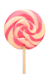 Swirl lollipop isolated