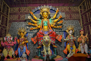 Obraz premium Goddess Durga Festival of Bengal, India