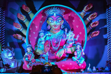Obraz premium Goddess Durga Festival of Bengal, India