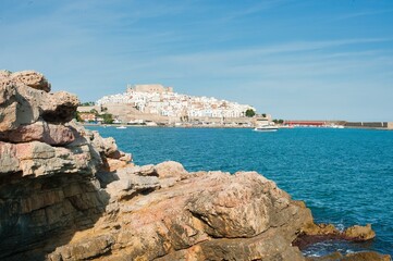 Scenes from the castle of Papa Luna in Peñíscola seen from the sea and the south coast.