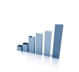 Business graphics. abstract background. 3d render