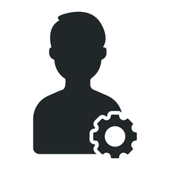 profile setting icon design vector