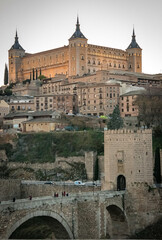 Obraz premium Sunset in the city of Toledo. February 2019 Spain