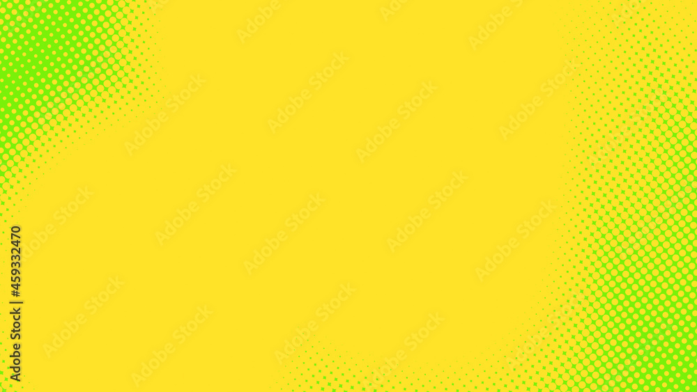 Poster abstract dots halftone green yellow colors pattern gradient texture background.