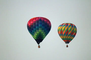 Fototapeta premium Hot-Air Balloons in Flight