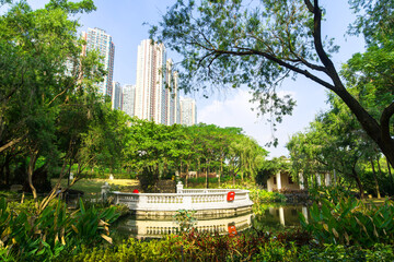 Central Park Kowloon. Hong Kong. China.