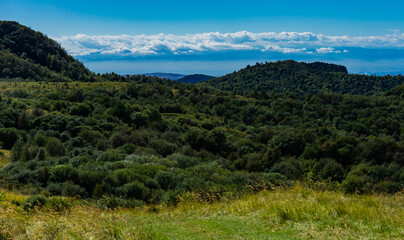 Obraz premium Gombori Pass is the gate to Kakheti region of Georgia