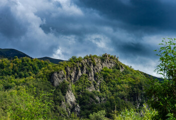 Fototapeta premium Gombori Pass is the gate to Kakheti region of Georgia