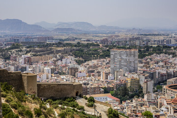 Fototapeta na wymiar Panorama of the city of Elche. Elx, Elche, Province of Alicante, Costa Blanca, Spain.