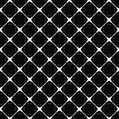 Fototapeta premium Black and white surface pattern texture. Bw ornamental graphic design. Mosaic ornaments. Pattern template. Vector illustration.