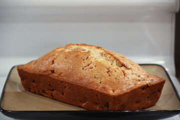 In the kitchen, strawberry bread  