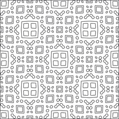 Obraz na płótnie Canvas Vector pattern with symmetrical elements . Repeating geometric tiles from striped elements. black patterns.