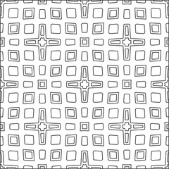  Vector pattern with symmetrical elements . Repeating geometric tiles from striped elements. black patterns.