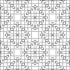  Vector pattern with symmetrical elements . Repeating geometric tiles from striped elements. black patterns.