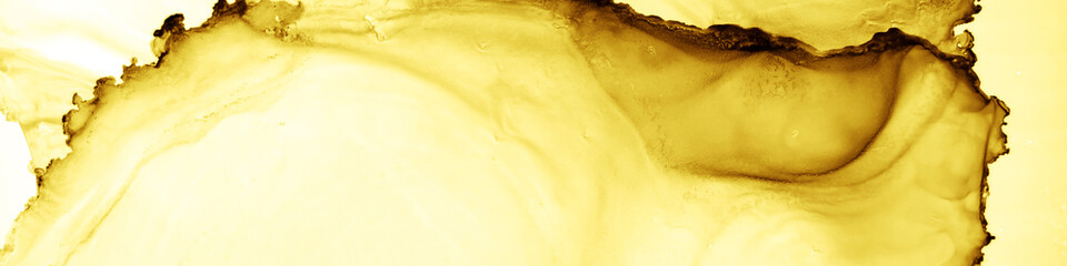 Luxury Ink Fluid. Orange Abstract Pattern. New