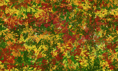 Autumn background with colorful leaves