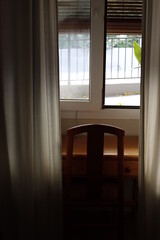 Open window in a room