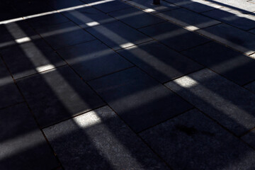 Light and shadow on the ground