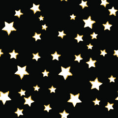 Classic christmas pattern. Winter seamless stars pattern. Seamless pattern for fabric, wrapping paper or wallpaper. Winter. Star.
Christmas pattern. Gold.