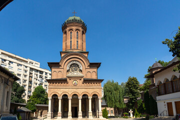 Obraz premium Antim monastery of All Saints in city of Bucharest, Romania
