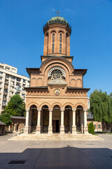 Fototapeta na wymiar Antim monastery of All Saints in city of Bucharest, Romania