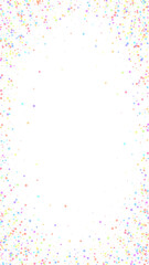 Festive dramatic confetti. Celebration stars. Colo