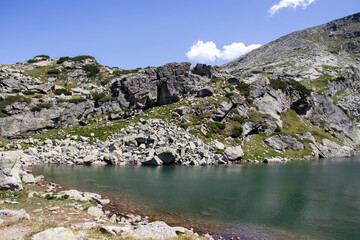 The Scary lake and Kupens peaks, Rila Mountain, Bulgaria