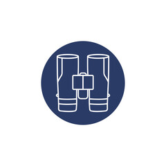 Creative modern Binoculars icon vector