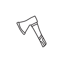 outdoor camping Axe icon vector