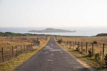 Long Road with Pessegueiro Island at Porto Côvo