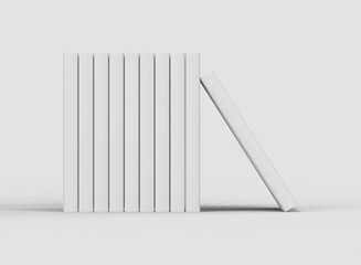 3d Stack of Hardcover Books Mockup