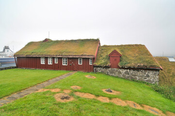 Obraz premium The old town of the capital of the Faroe Islands - Tornshaven