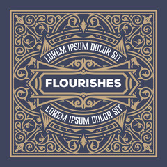 Western card with vintage style