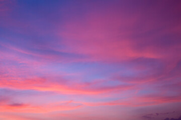 beautiful colorful sky and cloud in twilight time background
