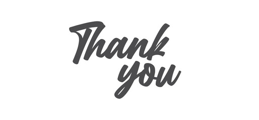 Thank You Hand drawn lettering. Calligraphy. Handwritten style inscription.
