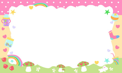 lovely cute and adorable background or Papper design