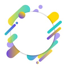 幾何学模様のフレーム・背景素材