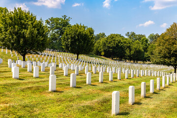 Fototapeta na wymiar Arlington National Cemetery in Washington