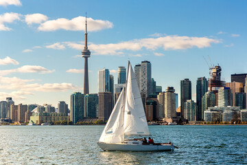 Toronto skyline in a sunny day