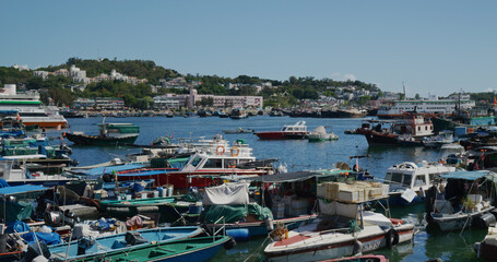 Obraz premium Fishing boat on the sea