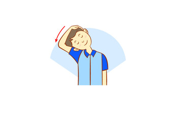 首のコリをほぐすストレッチ