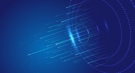  Luminescent dot coil with ray Internet technology vector background